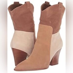 Dolce Vita Women's Ragen Boots in Multi Suede Brown Sz 7 NWOB